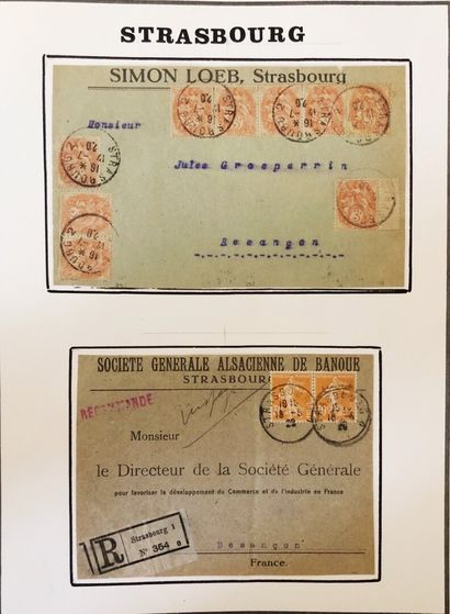 1 album d'Alsace Lorraine de 65 pages 1860/1955...
