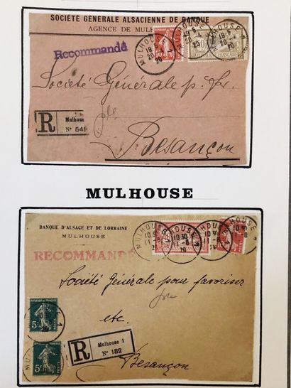1 album d'Alsace Lorraine de 65 pages 1860/1955...
