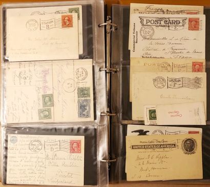 3 classeurs de plus de 424 lettres américaines...