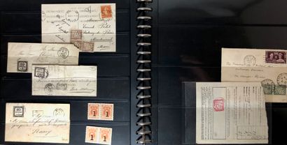 2 classeurs dont 1 Safe avec lettres de timbres...