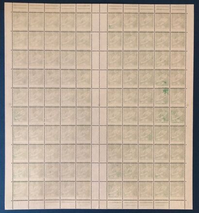 1 Feuille complète de 100 exemplaires du...