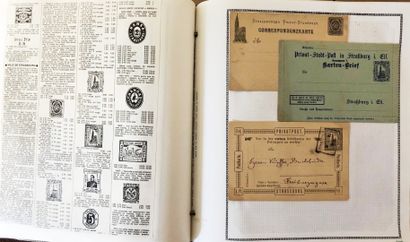 1 album d'Alsace Lorraine de 65 pages 1860/1955...