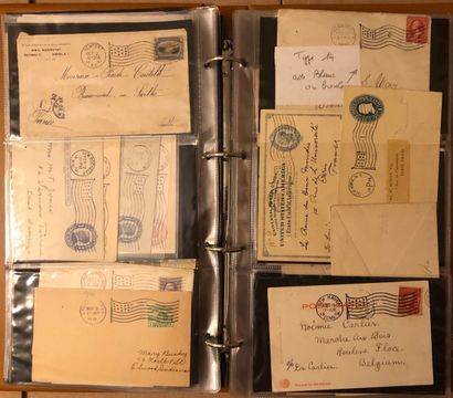 3 classeurs de plus de 424 lettres américaines...