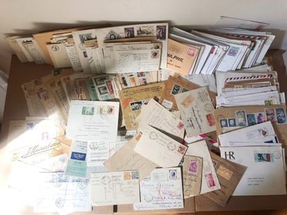 1 carton avec + 680 lettres et cartes postales,...