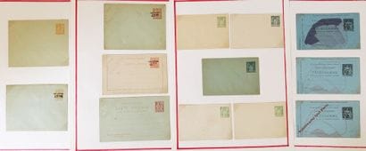 1 collection de 50 pages d'entiers postaux :...