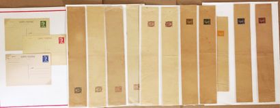 1 collection de 50 pages d'entiers postaux :...