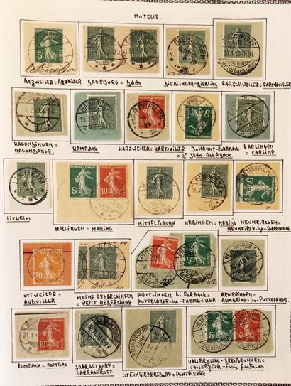 1 album d'Alsace Lorraine de 65 pages 1860/1955...