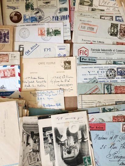 1 boite 203 lettres du Maroc, guerres, FM,...