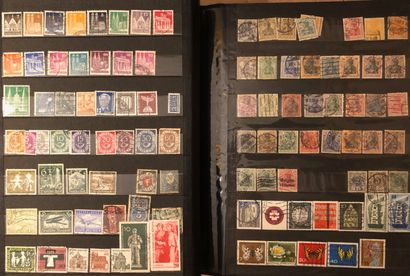 1 carton avec 3 gros albums anciens (42 pages,...