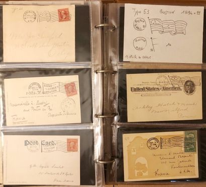 3 classeurs de plus de 424 lettres américaines...