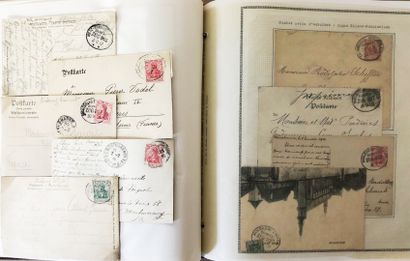 1 album d'Alsace Lorraine de 65 pages 1860/1955...