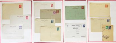 1 collection de 50 pages d'entiers postaux :...