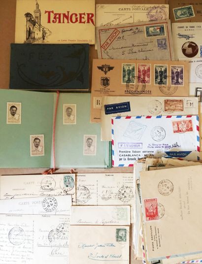 1 boite 203 lettres du Maroc, guerres, FM,...