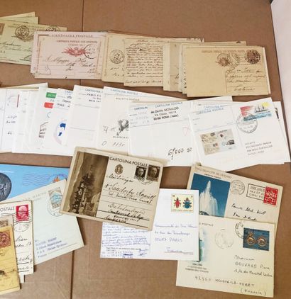 1 carton avec + 160 entiers lettres neufs...