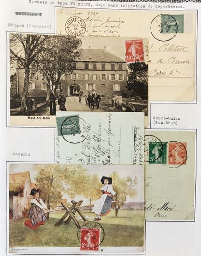 1 album d'Alsace Lorraine de 65 pages 1860/1955...