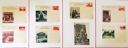 1 collection de 50 pages d'entiers postaux :...