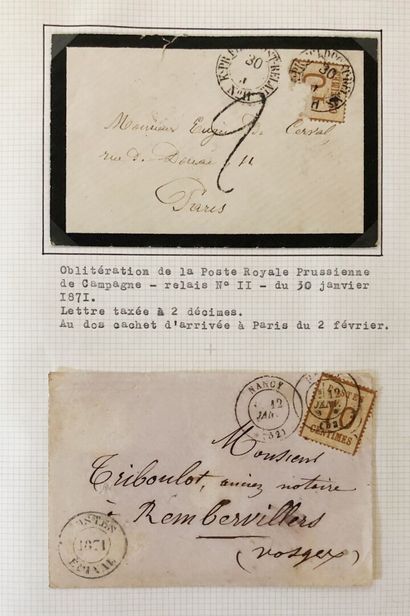 1 album d'Alsace Lorraine de 65 pages 1860/1955...