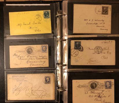 3 classeurs de plus de 424 lettres américaines...