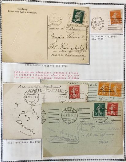1 album d'Alsace Lorraine de 65 pages 1860/1955...