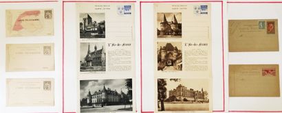 1 collection de 50 pages d'entiers postaux :...