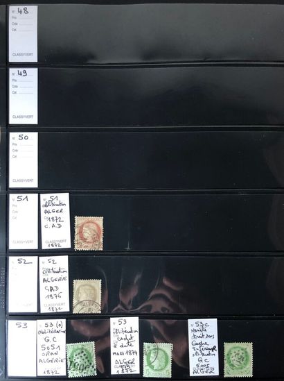 1 collection de 14 pages recto/verso avec...