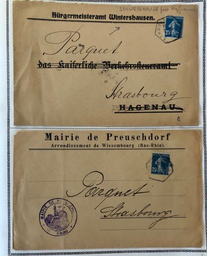 1 album d'Alsace Lorraine de 65 pages 1860/1955...