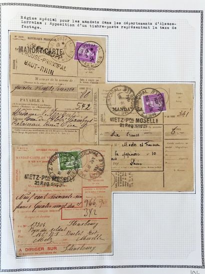 1 album d'Alsace Lorraine de 65 pages 1860/1955...