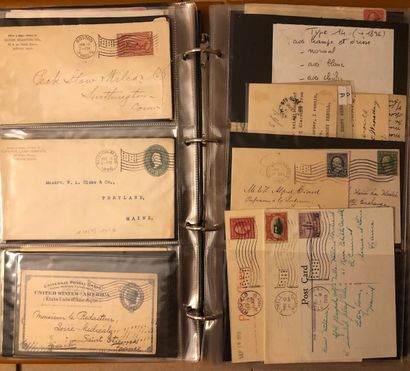 3 classeurs de plus de 424 lettres américaines...