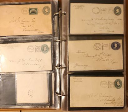 3 classeurs de plus de 424 lettres américaines...