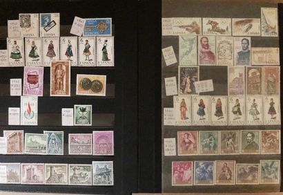 4 albums Espagne & colonies espagnoles neufs...