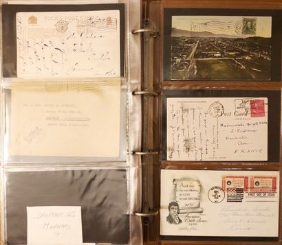 3 classeurs de plus de 424 lettres américaines...