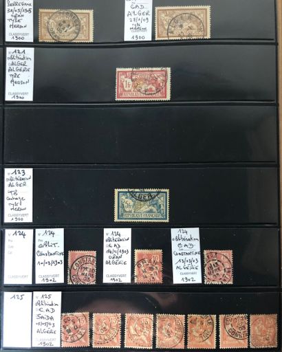 1 collection de 14 pages recto/verso avec...
