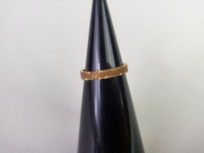 Lot of 2 wedding rings in 18K yellow gold...