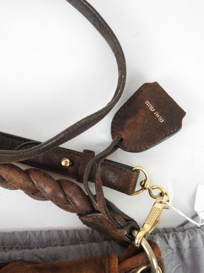 MIU MIU : Brown leather 