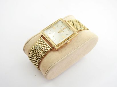 LONGINES: Men's wristwatch in yellow gold...