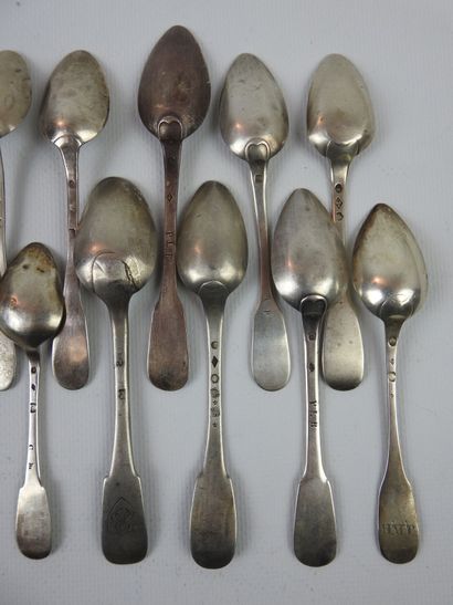 TWENTY COFFEE SPoons in silver model plain....