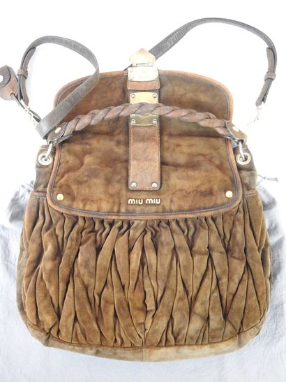 MIU MIU : Brown leather 