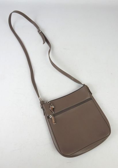 LANCASTER: Shoulder bag grey color. 21 x...