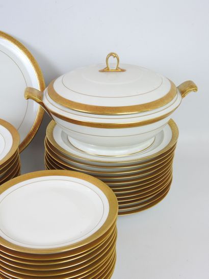 LIMOGES: Part of a table service in white...