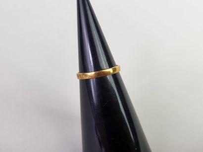Lot of 3 wedding rings in 18K yellow gold...