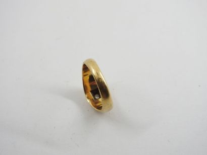 Ring in yellow gold 750 thousandths decorated...