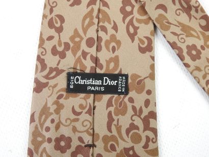 CHRISTIAN DIOR : Tie in silk cashmere print...