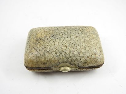MONEY HOLDER in shagreen, grey interior....