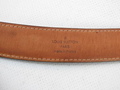 LOUIS VUITTON-PARIS: Belt in monogram canvas....