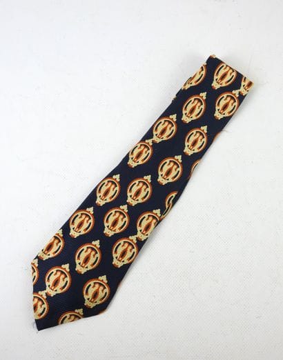 JEAN MARAIS : Rare tie in silk cabochons...