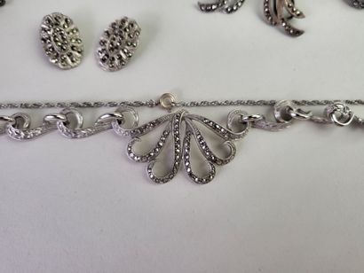 Lot of 12 antique silver jewels (800°/°°...
