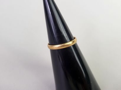 Lot of 3 wedding rings in 18K yellow gold...