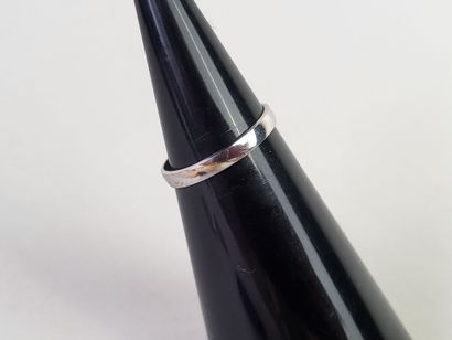 Lot of 5 wedding rings in 18K white gold...