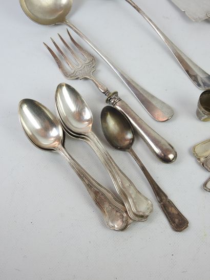 LOT of silver plated cutlery including serving...