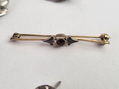 Lot of 20 silver jewels (800°/°°°) and marcasites...